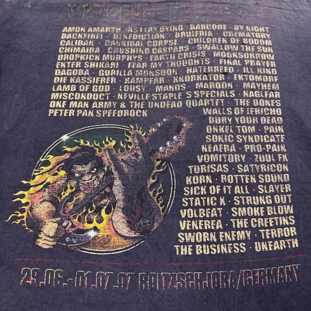 2007 With Full Force Festival Germany Metal Band T Shirt | Large