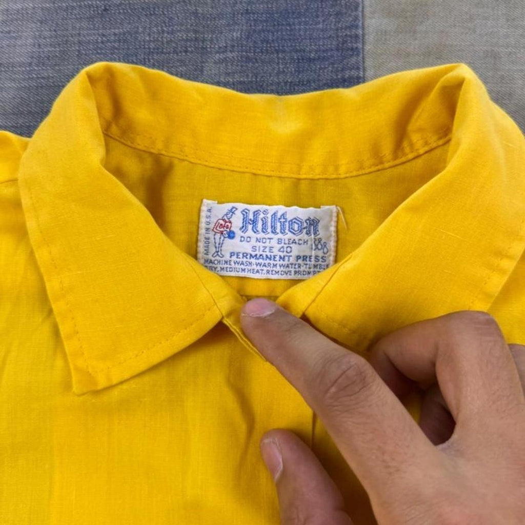 1960s Hilton Eagle Rock Lanes Bowling Shirt | Size 40