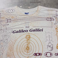 Vintage Galileo Galilei All Over Print Science Astronomy T Shirt Adult XL AOP
