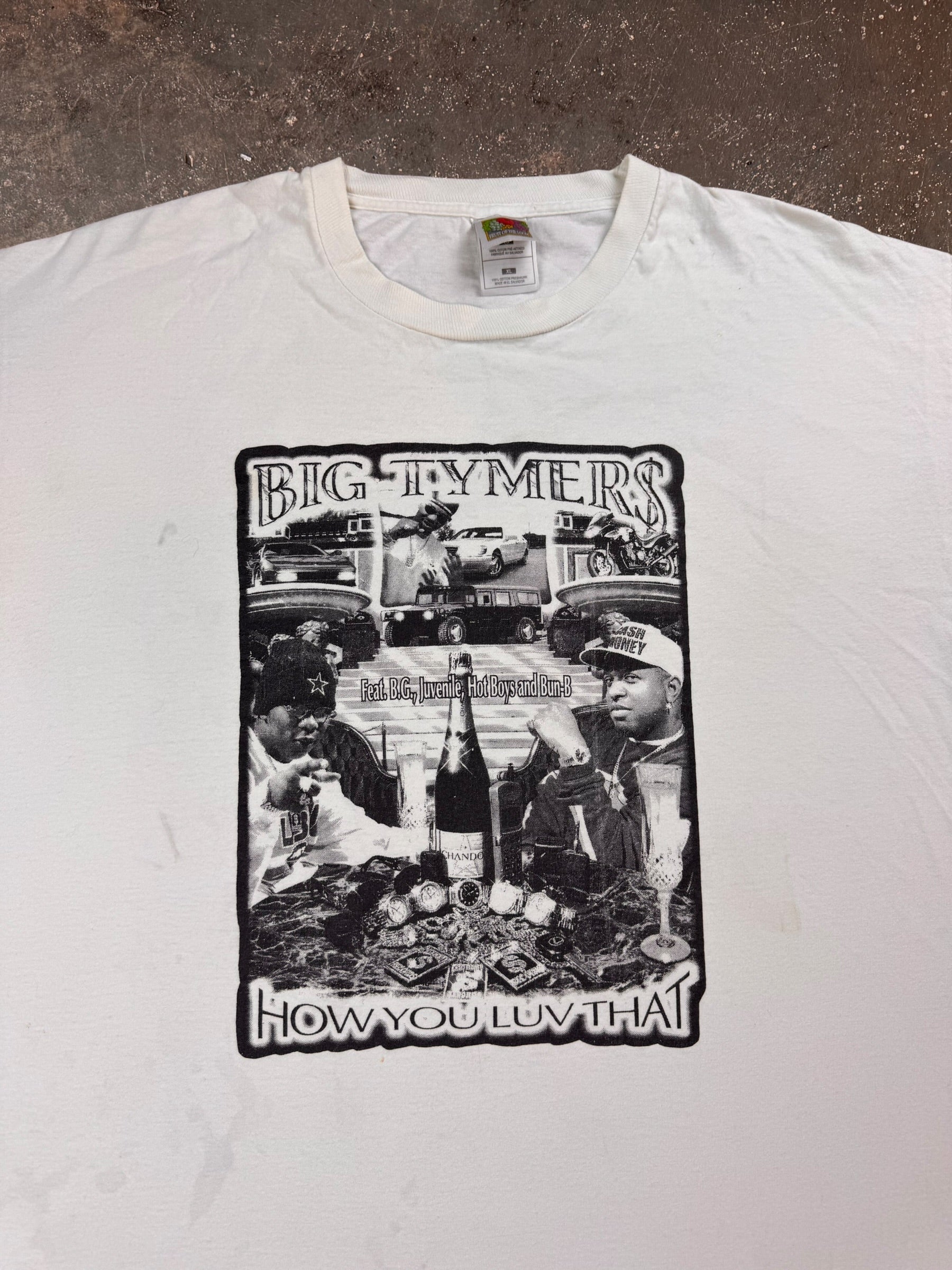 1990s Big Tymers How You Luv That Cash Money Promo Rap Tee | XL