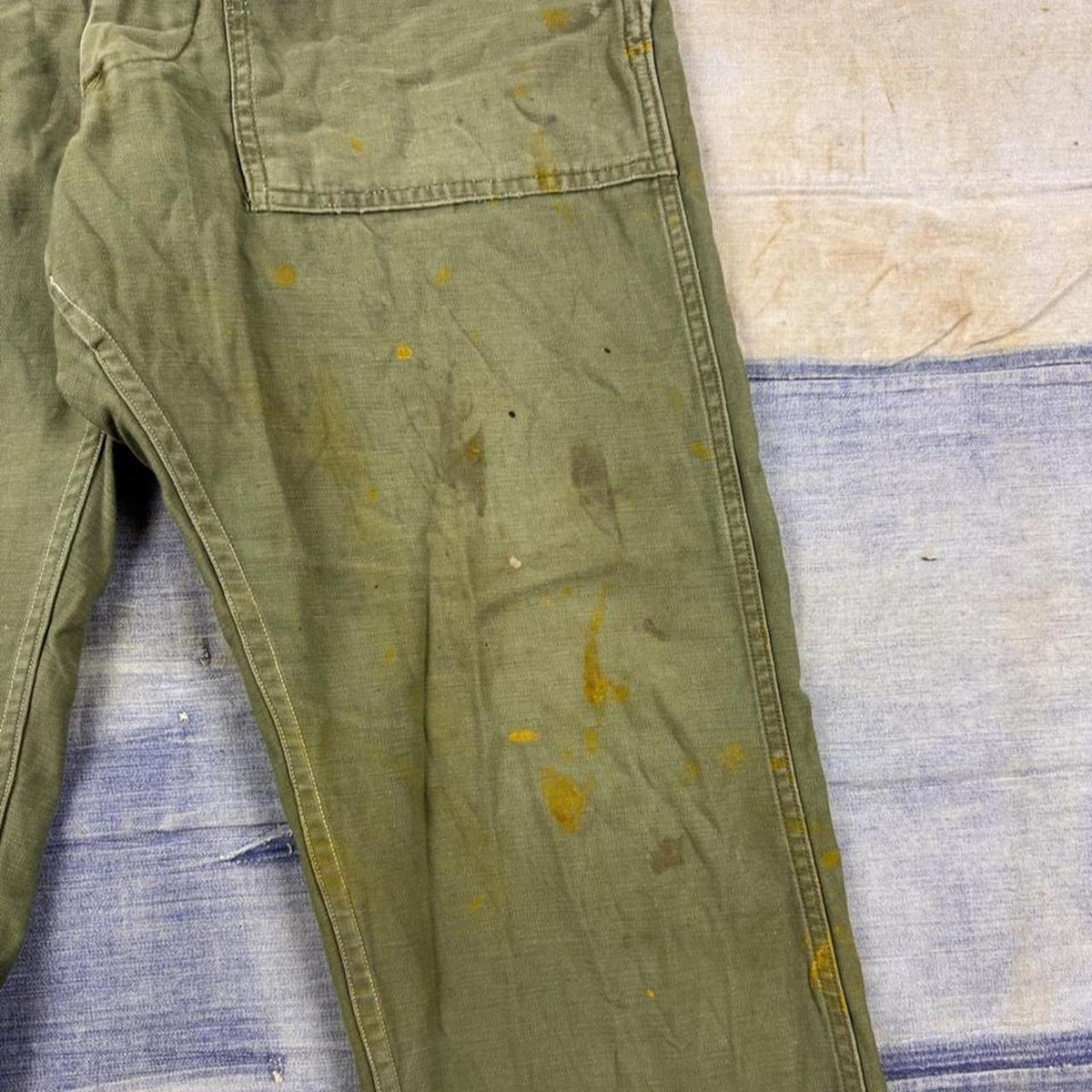 1965 US Army OG-107 Cotton Sateen Baker Pants | 28 x 28