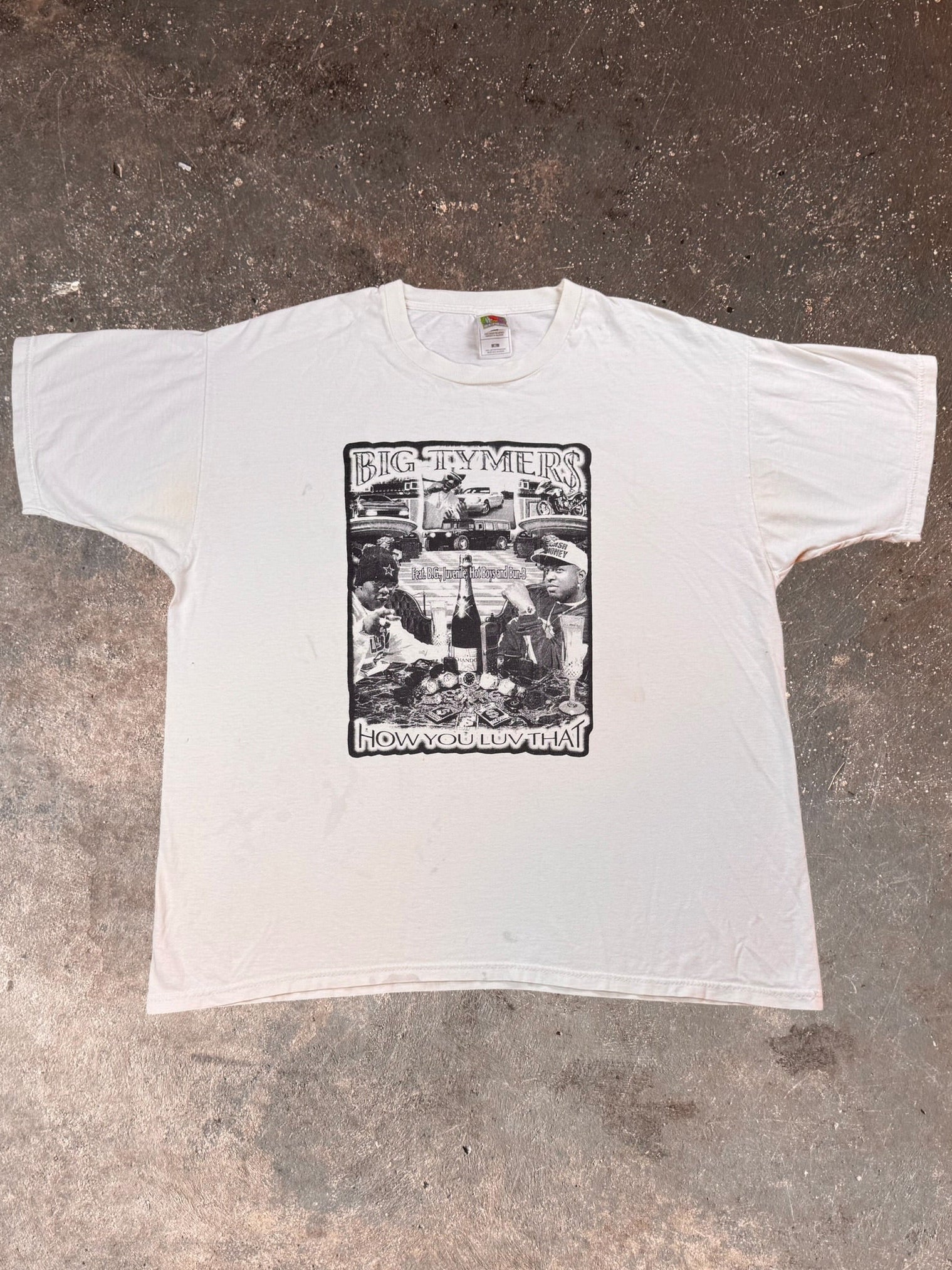 1990s Big Tymers How You Luv That Cash Money Promo Rap Tee | XL