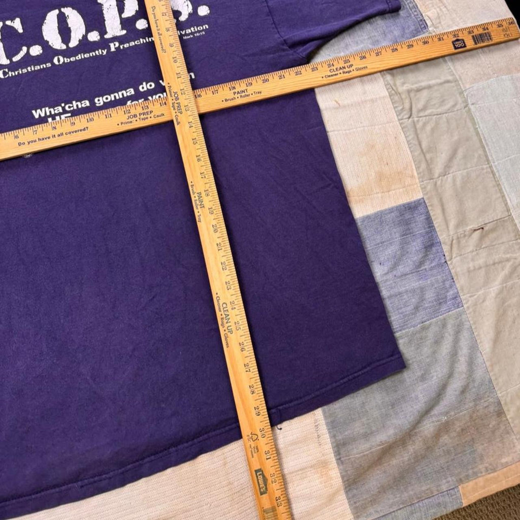 1990s C.O.P.S. Christians Obediently Preaching Salvation Tee | XL