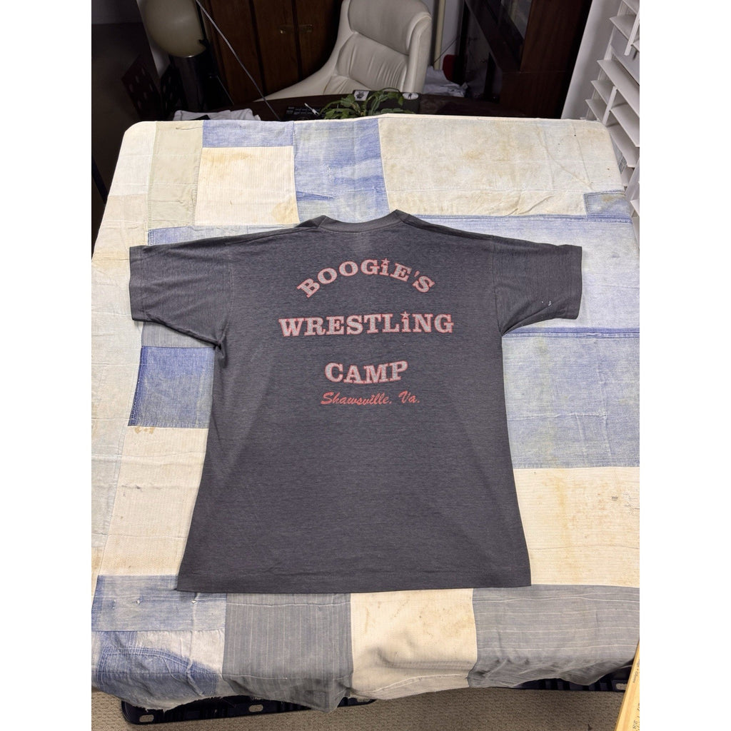 Vintage 80s Jimmy Valiant Boogie Woogie Wrestling Camp T Shirt USA Single Stitch