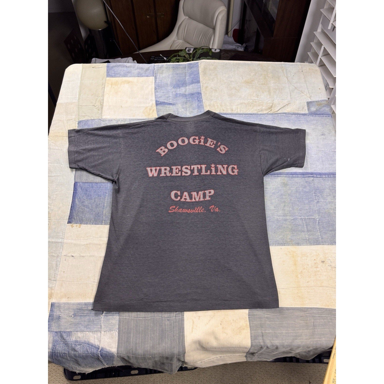 Vintage 80s Jimmy Valiant Boogie Woogie Wrestling Camp T Shirt USA Single Stitch