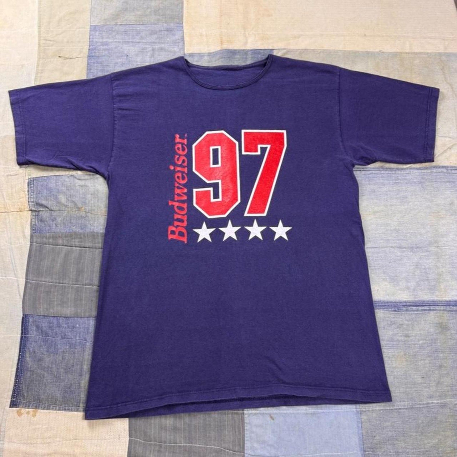 1997 Budweiser Ninety Seven Double-Sided Graphic Tee | Large