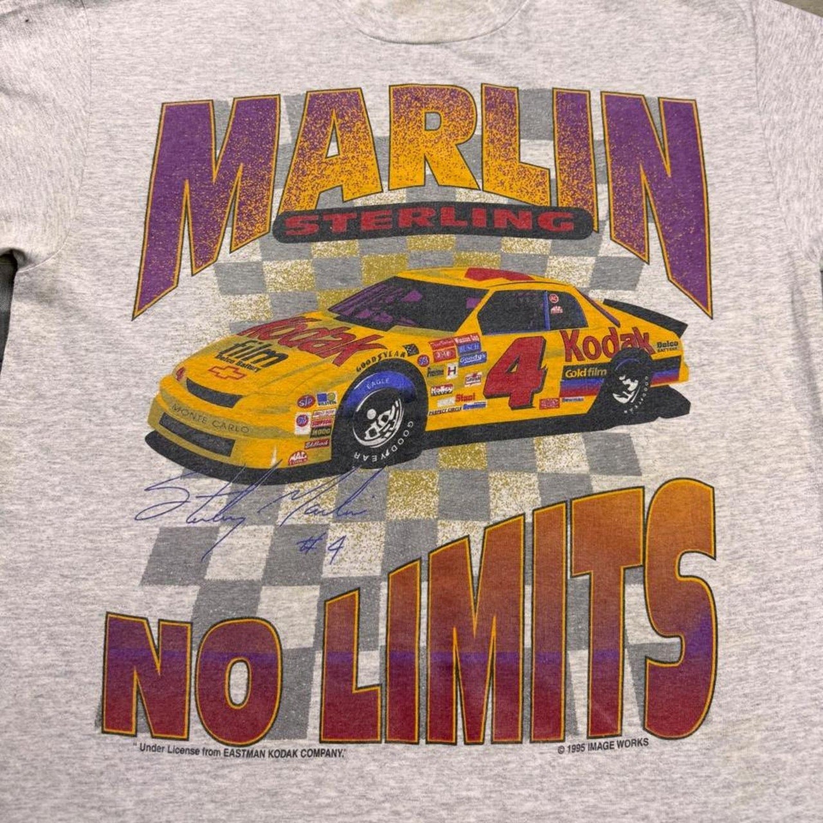 1995 Sterling Marlin NASCAR “No Limits” graphic tee | Large