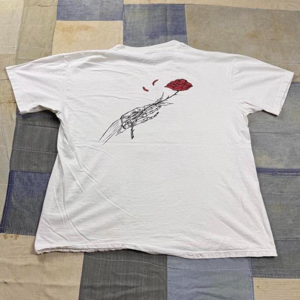1980s Grateful Dead Vincent Perez Skeleton Roses Tee | Large