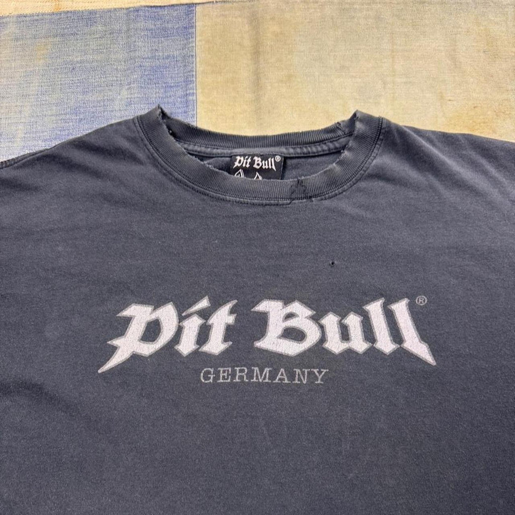 2000s Pit Bull Germany Red Eyes Dog Graphic Tee | Medium