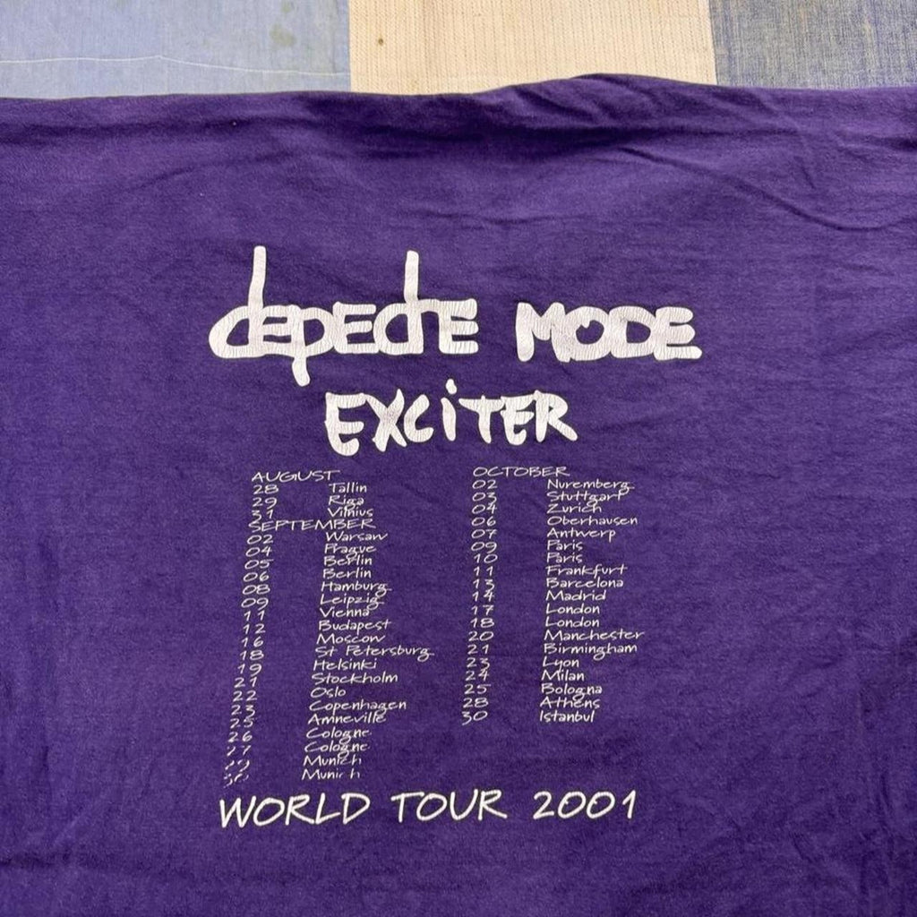 2001 Depeche Mode Exciter World Tour Ringer Tee | Large