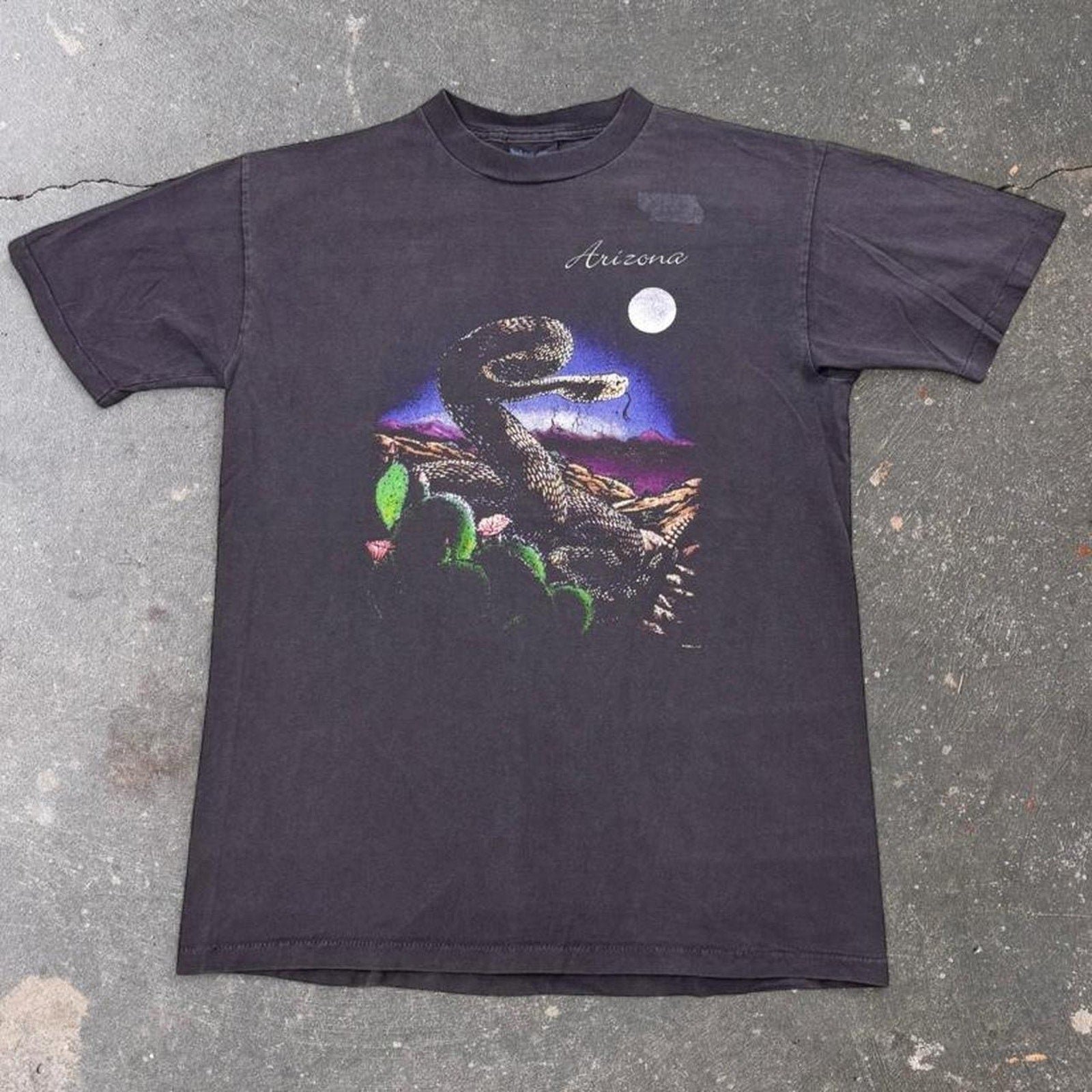 1990s Robert Allan Arizona Rattlesnake Desert Tee | Medium