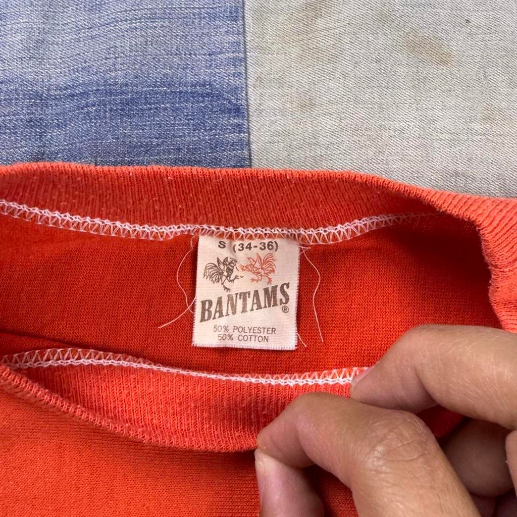 1970s bantams douglass trojans orange tee | Small