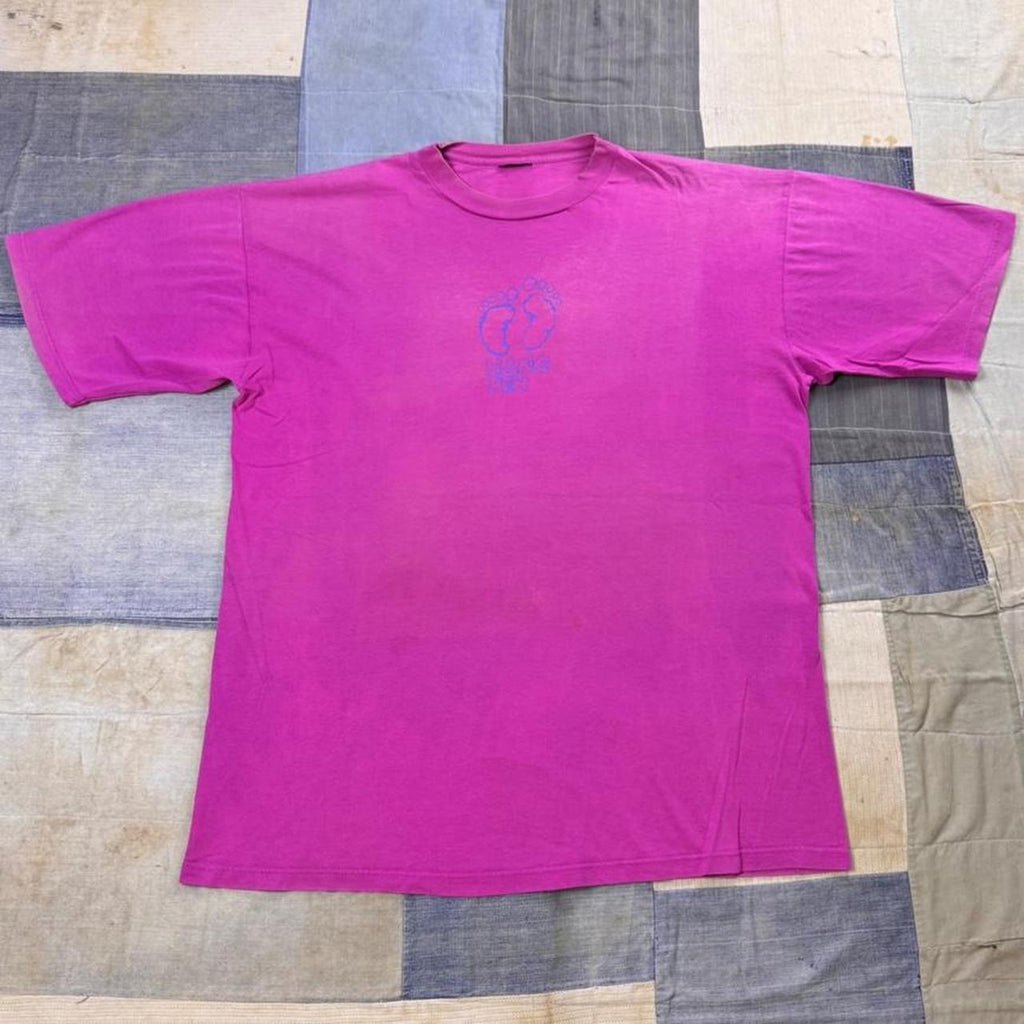 1990s Hang Ten Neon Surf Graphic Tee | Large