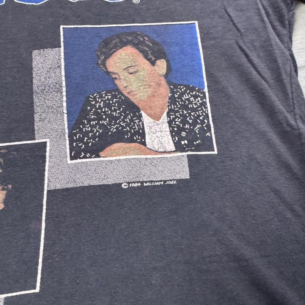 1984 Billy Joel From a Piano Man to an Innocent Man Wembley Tour Tee | Large