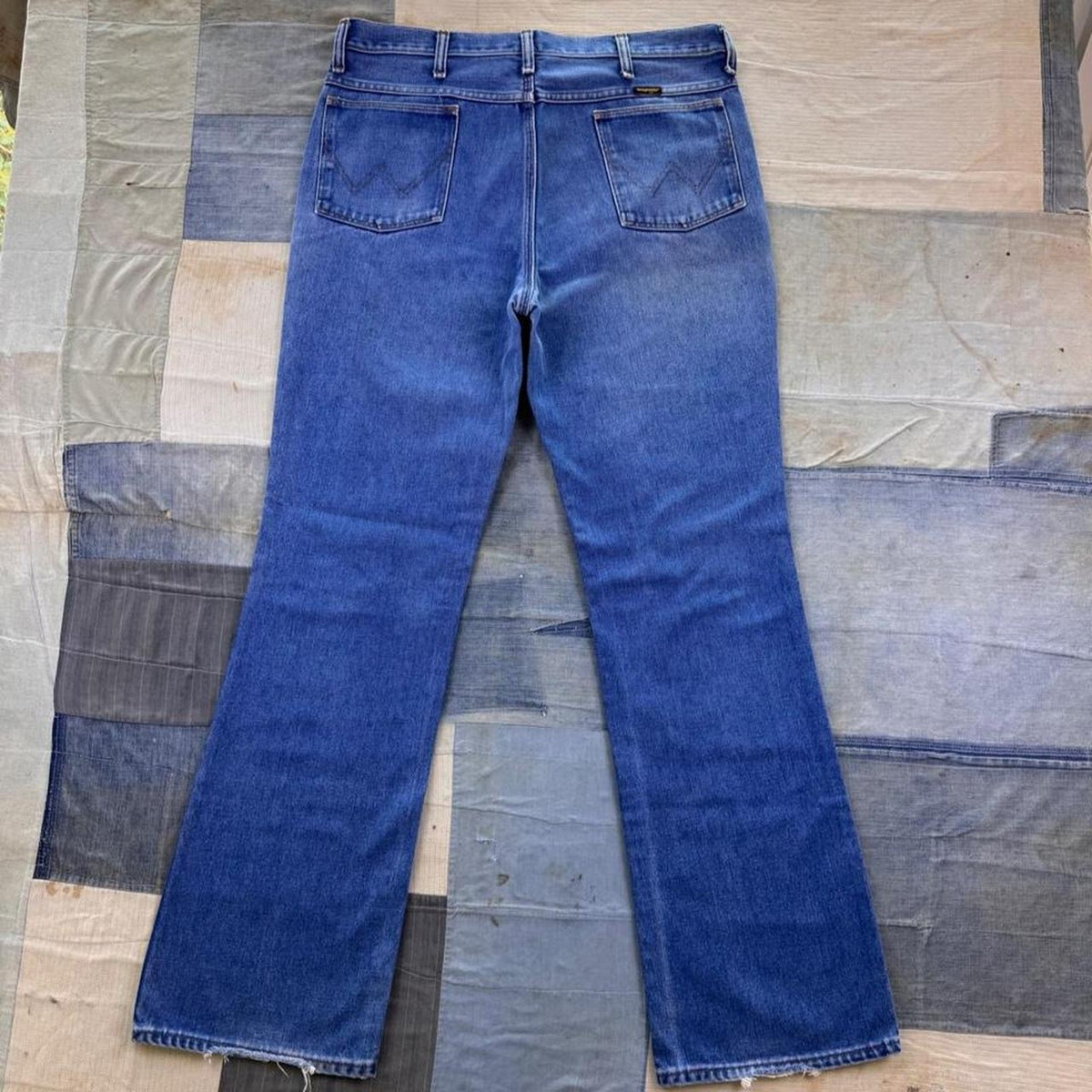 1980s Wrangler 935DEN Student Fit Bootcut Jeans Made in USA | 35 x 32.5