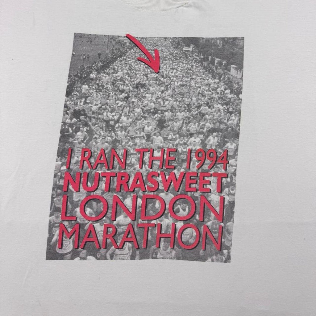 1994 NutraSweet London Marathon Double-Sided Single-Stitch Tee | Large