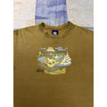 Stussy Surf Musician Vintage Graphic T Shirt USA Made Brown Size Medium Rare
