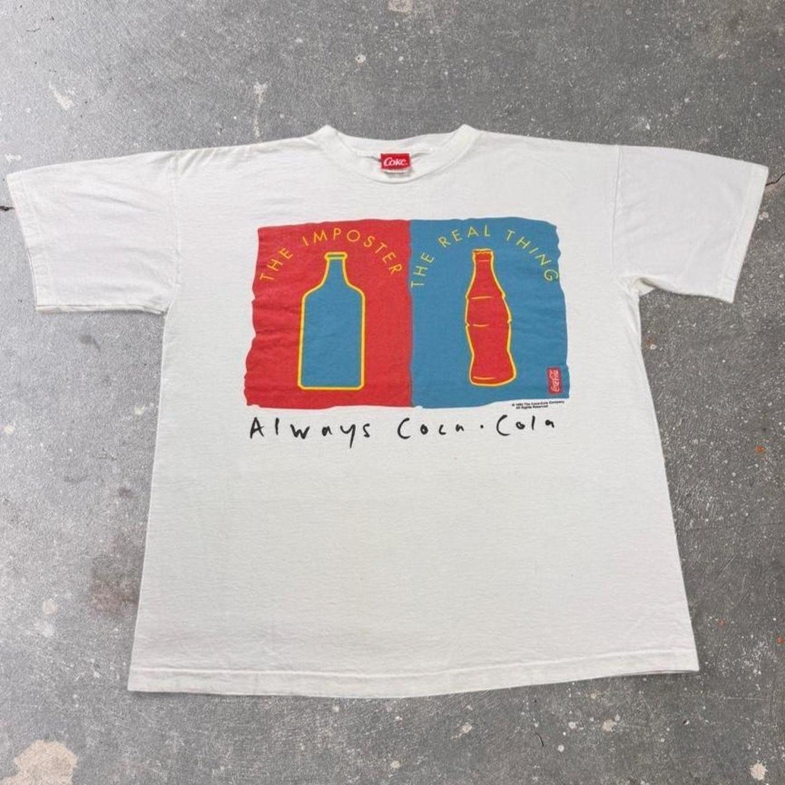 1994 Coca Cola The Real Thing Art Tee | XL