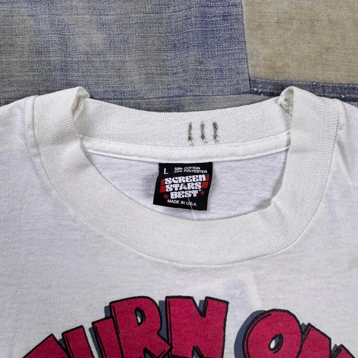 1990s Warner Bros Looney Tunes Grateful Dead Parking Lot Boot Tee | Large
