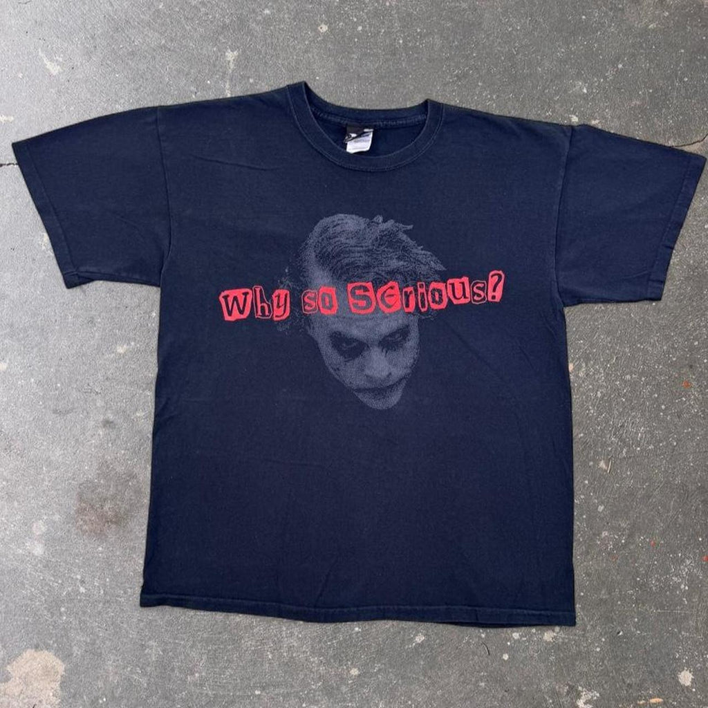 2008 Batman The Dark Knight Joker Why So Serious Tee | Large