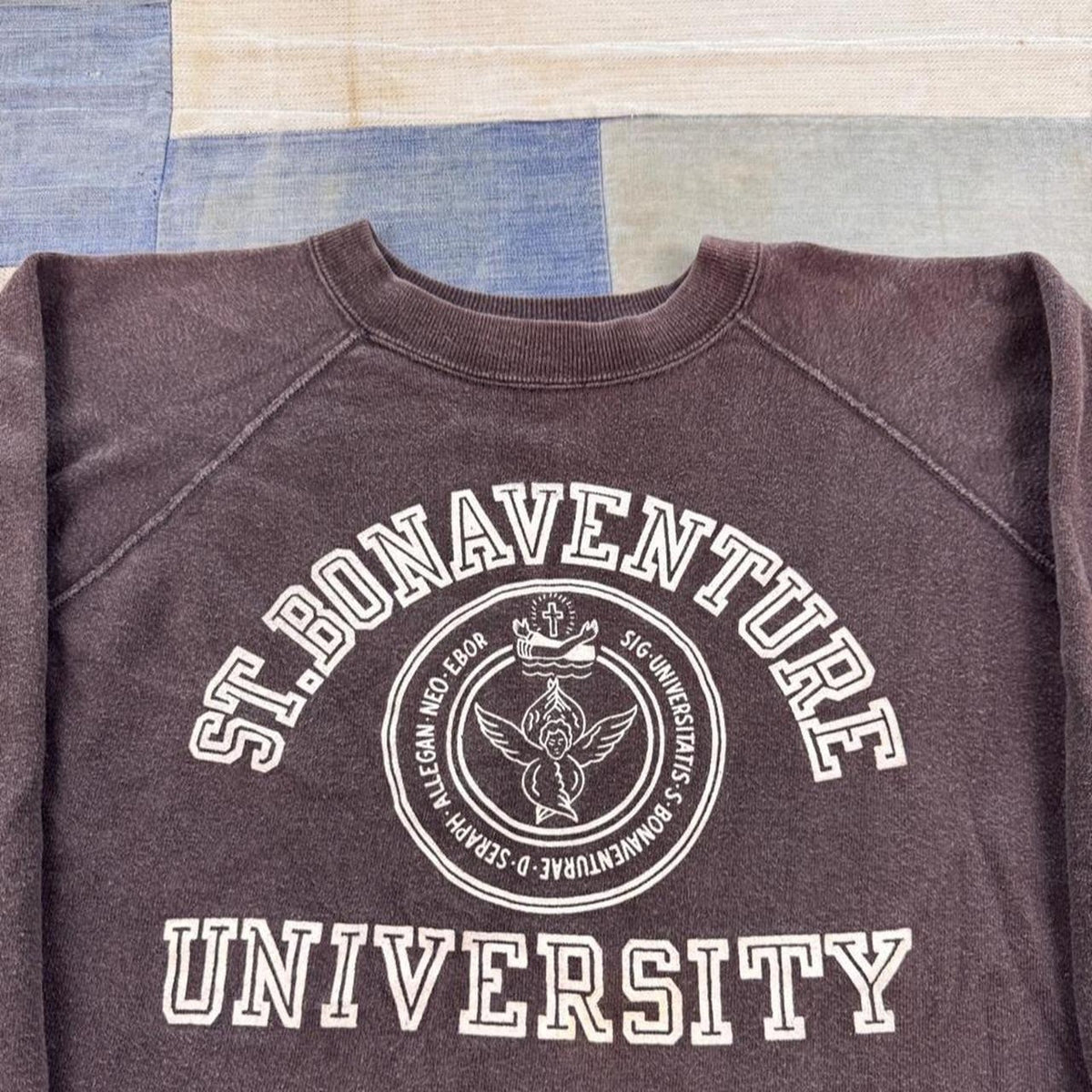 1970s Champion St. Bonaventure University Raglan Sweatshirt | XL
