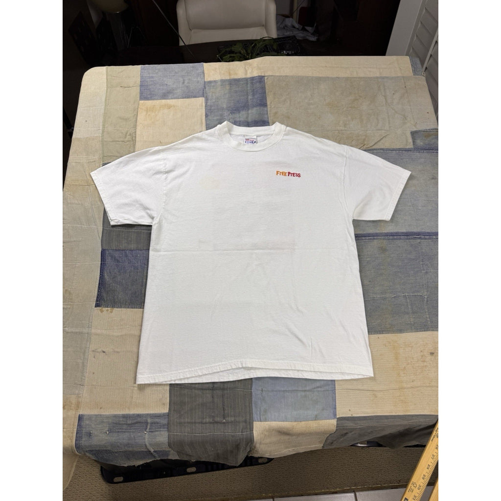 Little Rock Free Press Tabloid Vintage T Shirt 1999 Hanes Beefy USA XL Political