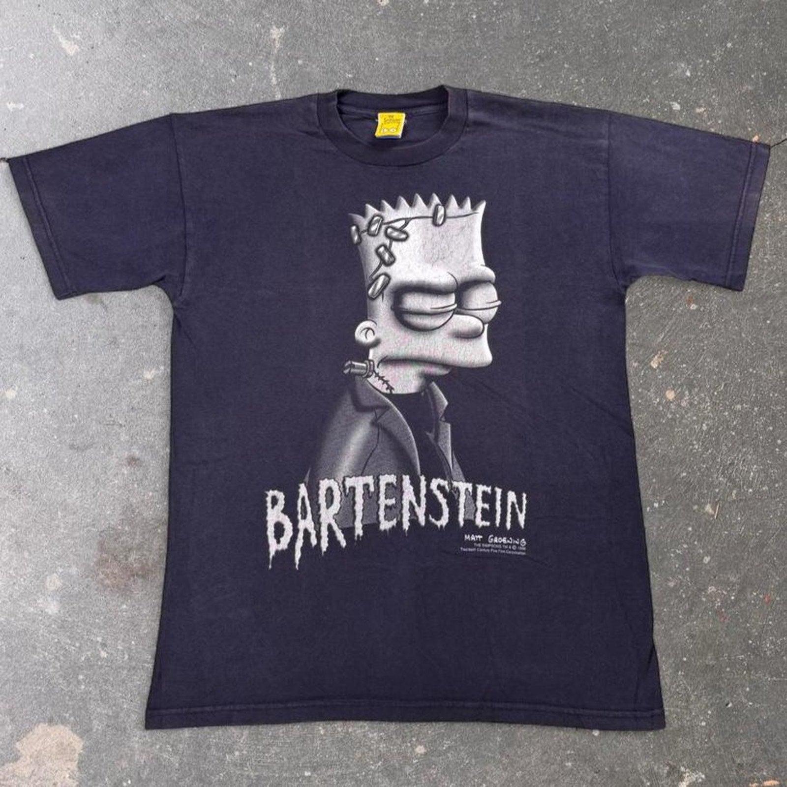 1998 The Simpsons Bartenstein Bart Frankenstein Tee | Medium