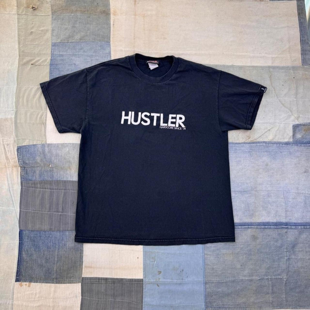 2000s Hustler “Hardcore Since '74” Logo Tee | Large