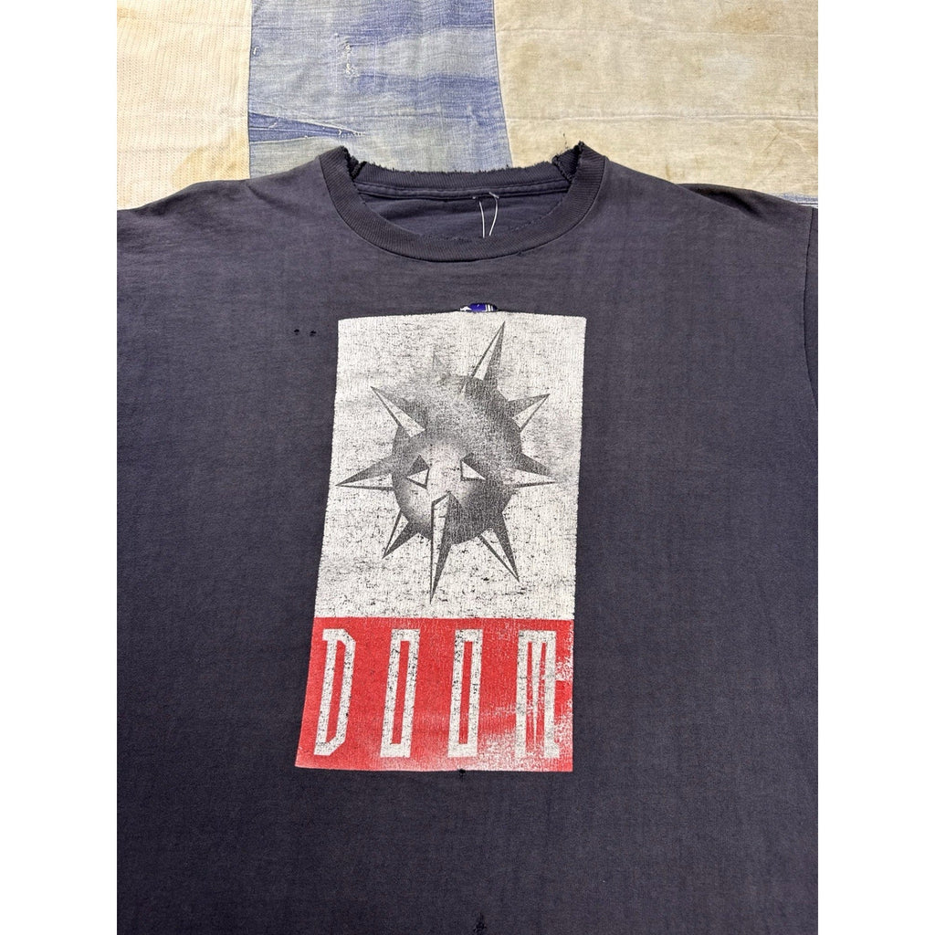 90's Vintage Doom Productions Insane Graphic Tee Size Large/XL Distressed