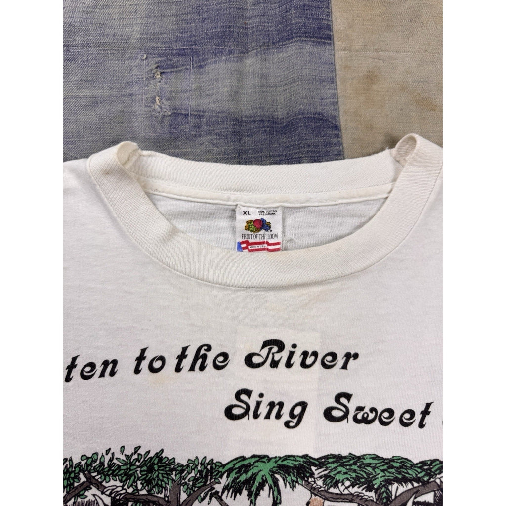 Vintage Grateful Dead Parking Lot Bootleg Tie Dye Tee Size XL