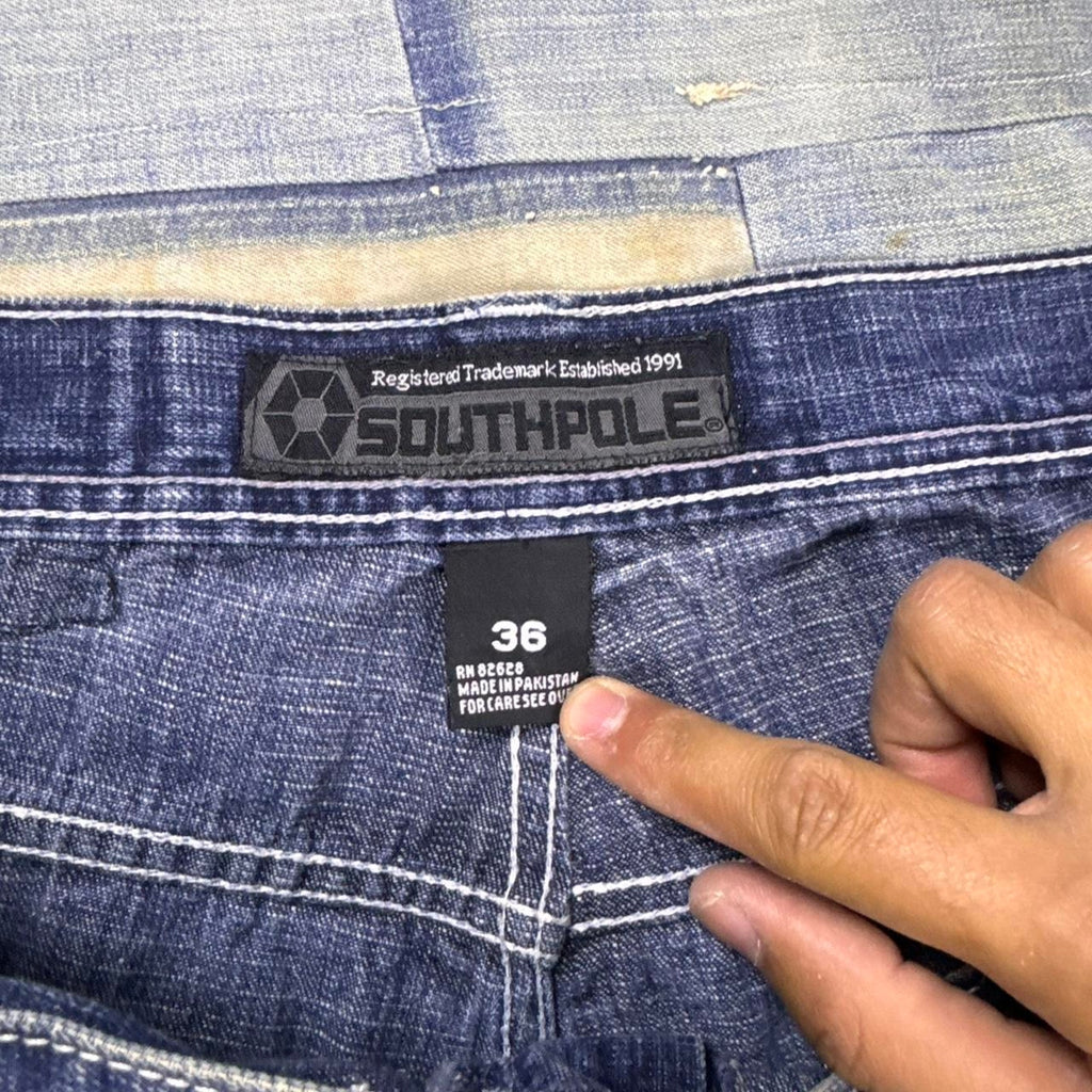 2000s Southpole brown tab baggy jeans | 36 x 31.5