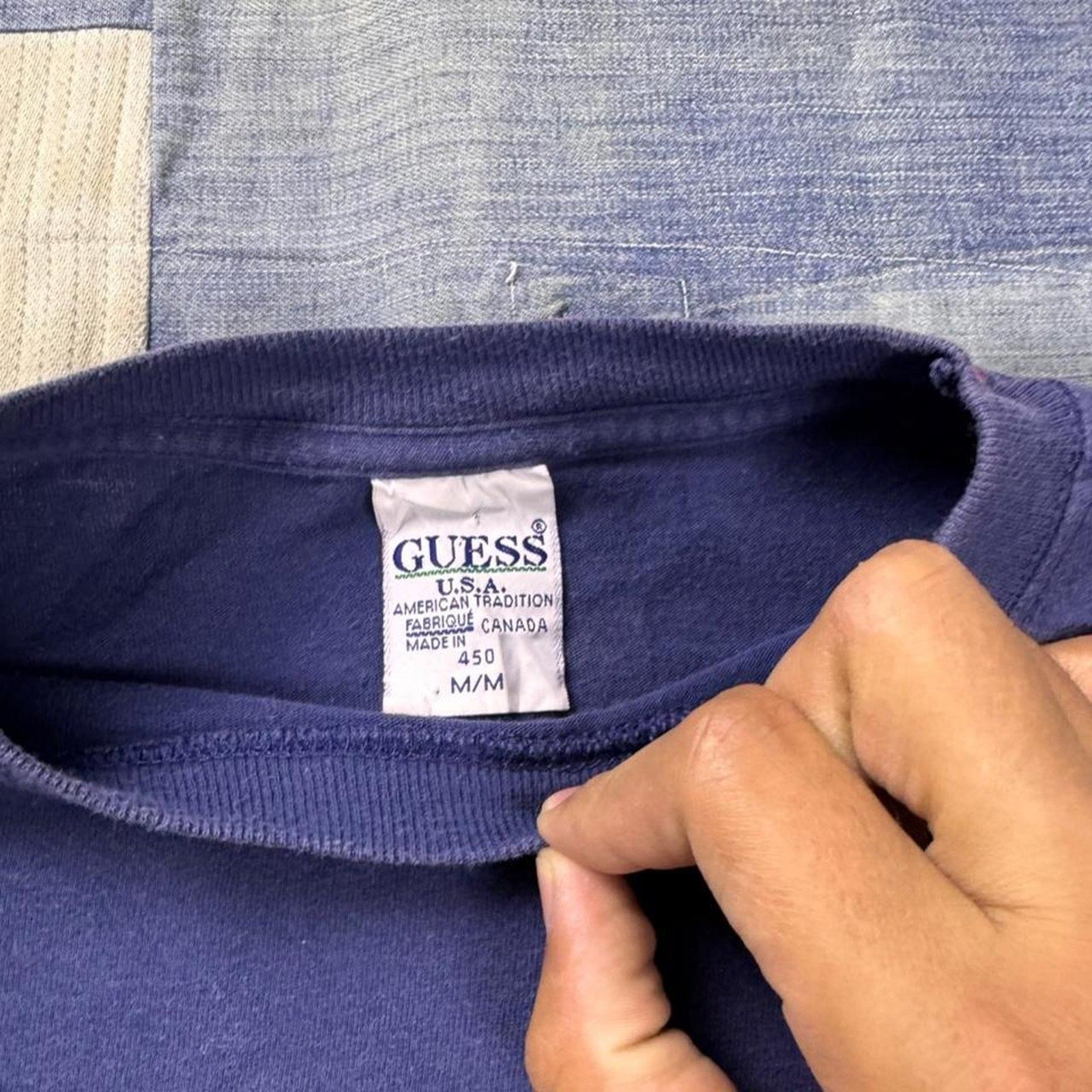 1990s Guess Jeans Boxing Club Graphic Tee | Medium