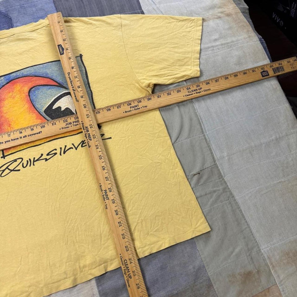 1990s Quiksilver Wave Logo Double-Sided Surf Tee | Medium