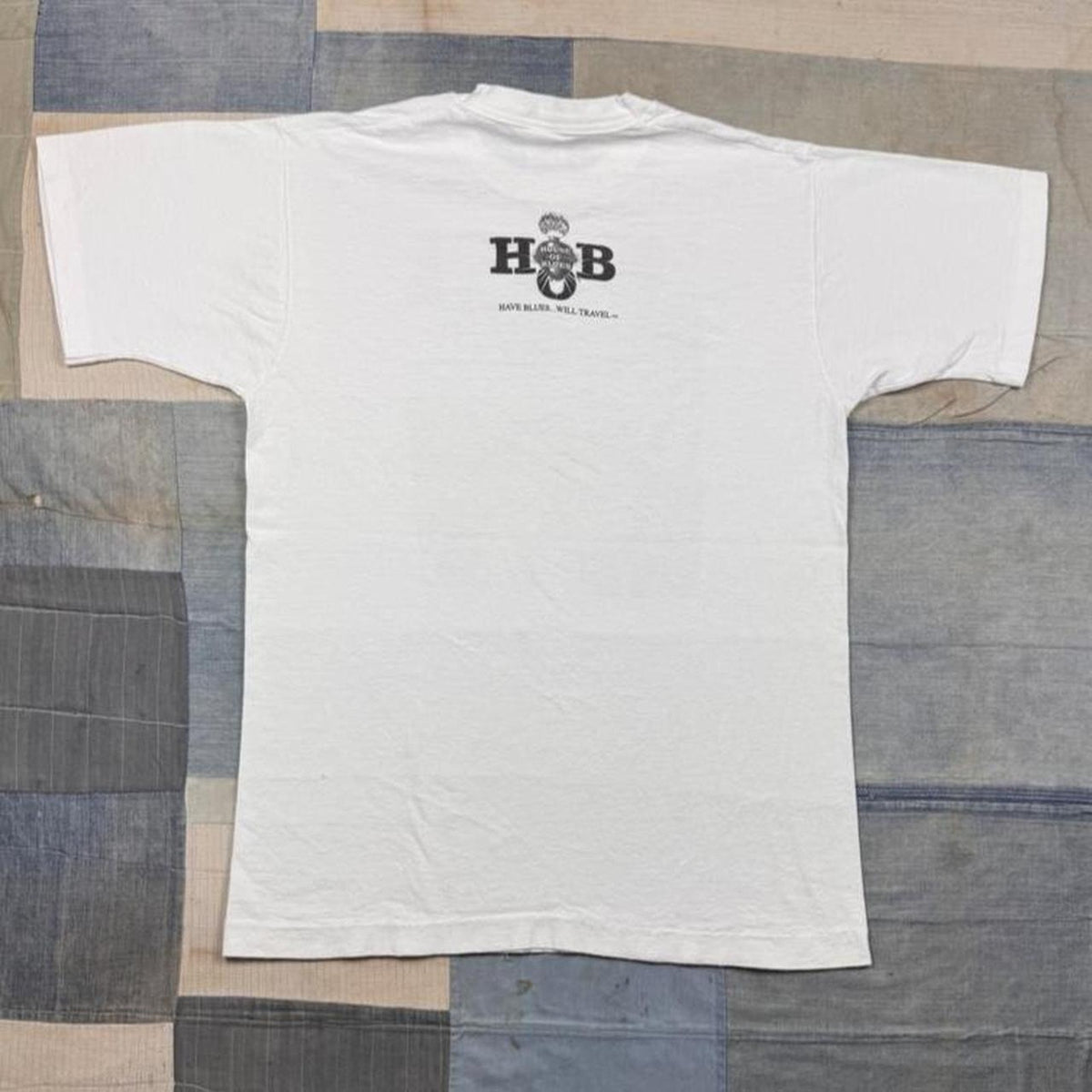 1990s House of Blues Bluesman Woodcut Tee | M