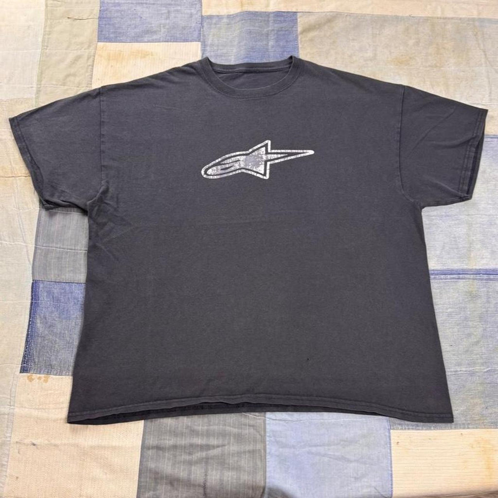 2000s Alpinestars Distressed Logo Tee | XXL