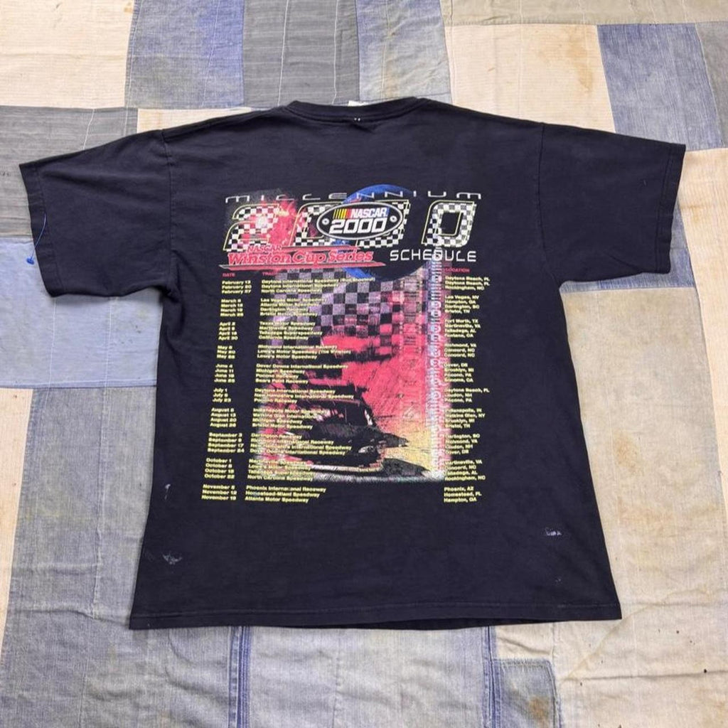 2000 NASCAR Winston Cup Millennium Schedule Racing Tee | Large