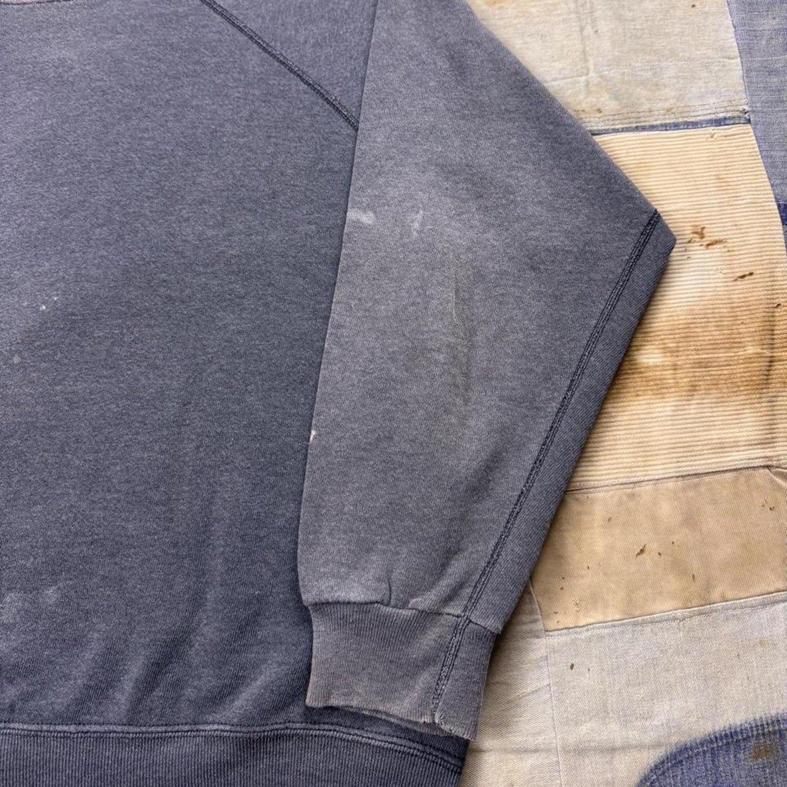 1970s Tultex Sweat-Orr Heavyweight Blank Raglan Crewneck Sweatshirt | XL