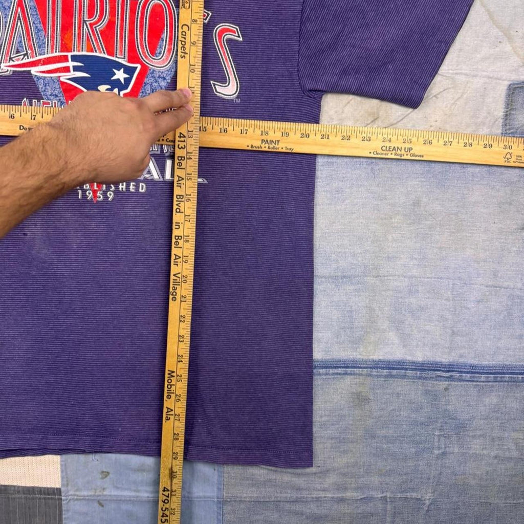 1990s New England Patriots Trench Tee | L