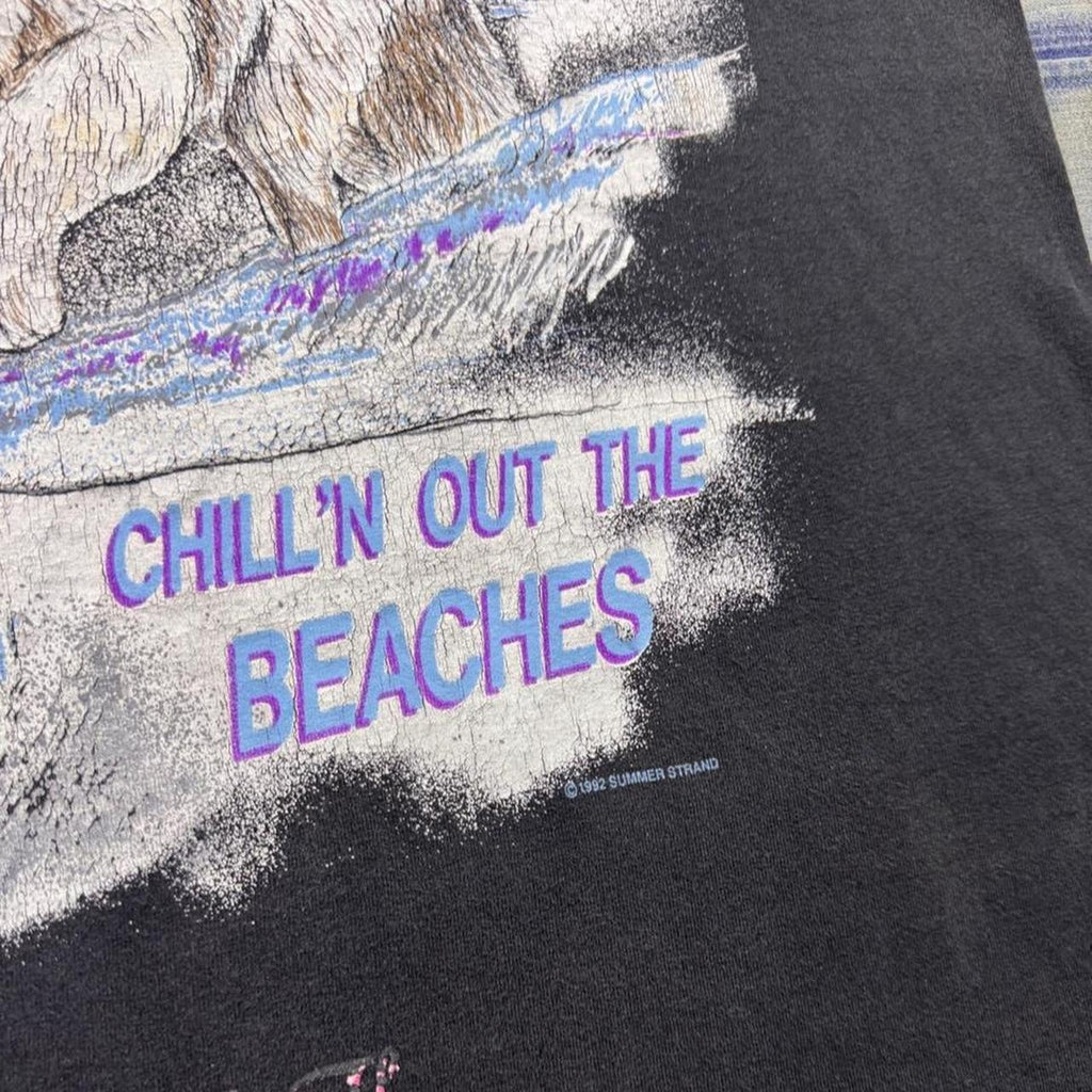 1992 White Russian Vodka Polar Bear Beach Tee | XL