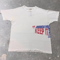 1992 Levi’s 501 Keep It Buttoned Two-Sided Graphic Tee | XL