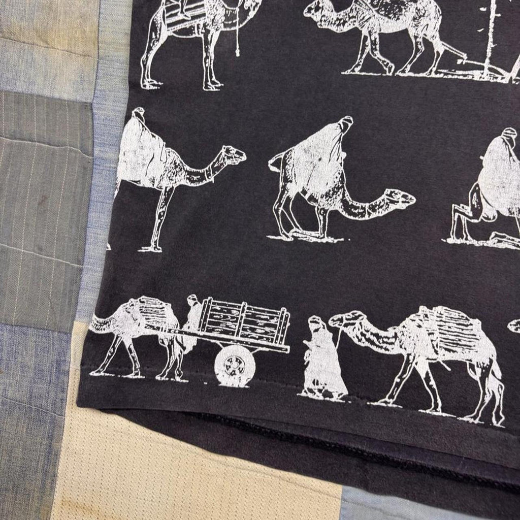 1990s Tunisia Camel All Over Print Tee | L