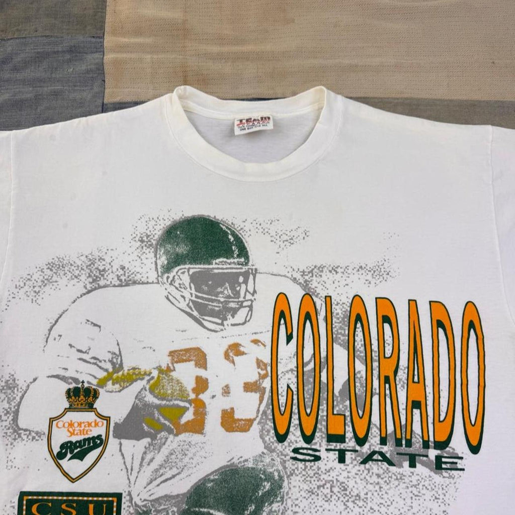 1990s Colorado State Rams Football Team Edition Graphic Tee | Large