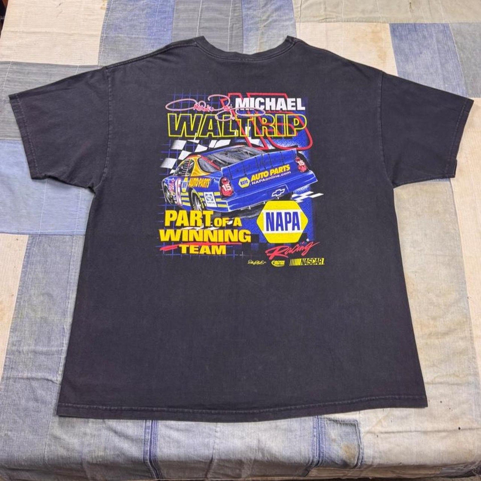 2000s Michael Waltrip  NAPA New Attitude NASCAR T Shirt | XL