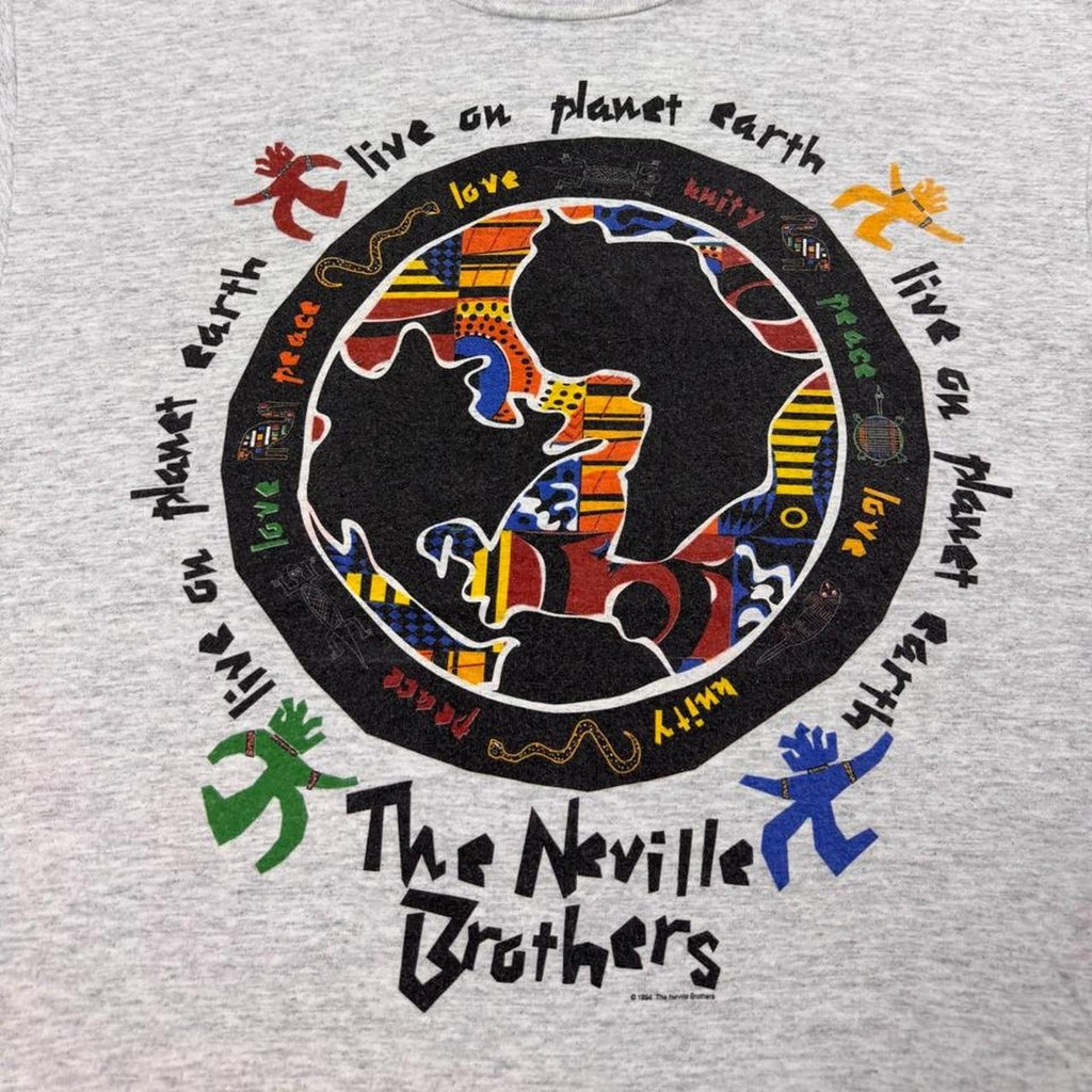 1994 The Neville Brothers Live on Planet Earth Graphic Tee | Large