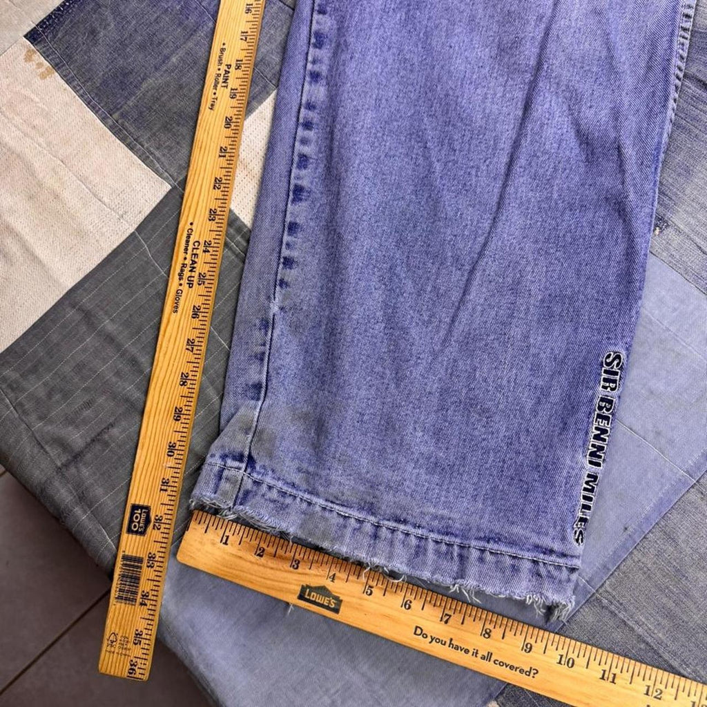 1990s Sir Benni Miles New York Baggy Denim Jeans | 36x31.5