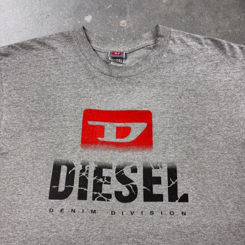 2000s Diesel Denim Division Double-Sided Logo Tee | XL