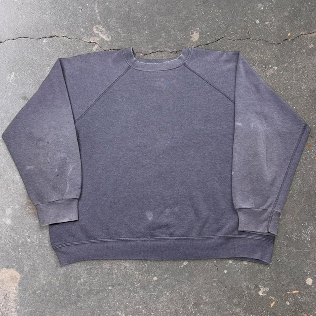 1970s Tultex Sweat-Orr Heavyweight Blank Raglan Crewneck Sweatshirt | XL