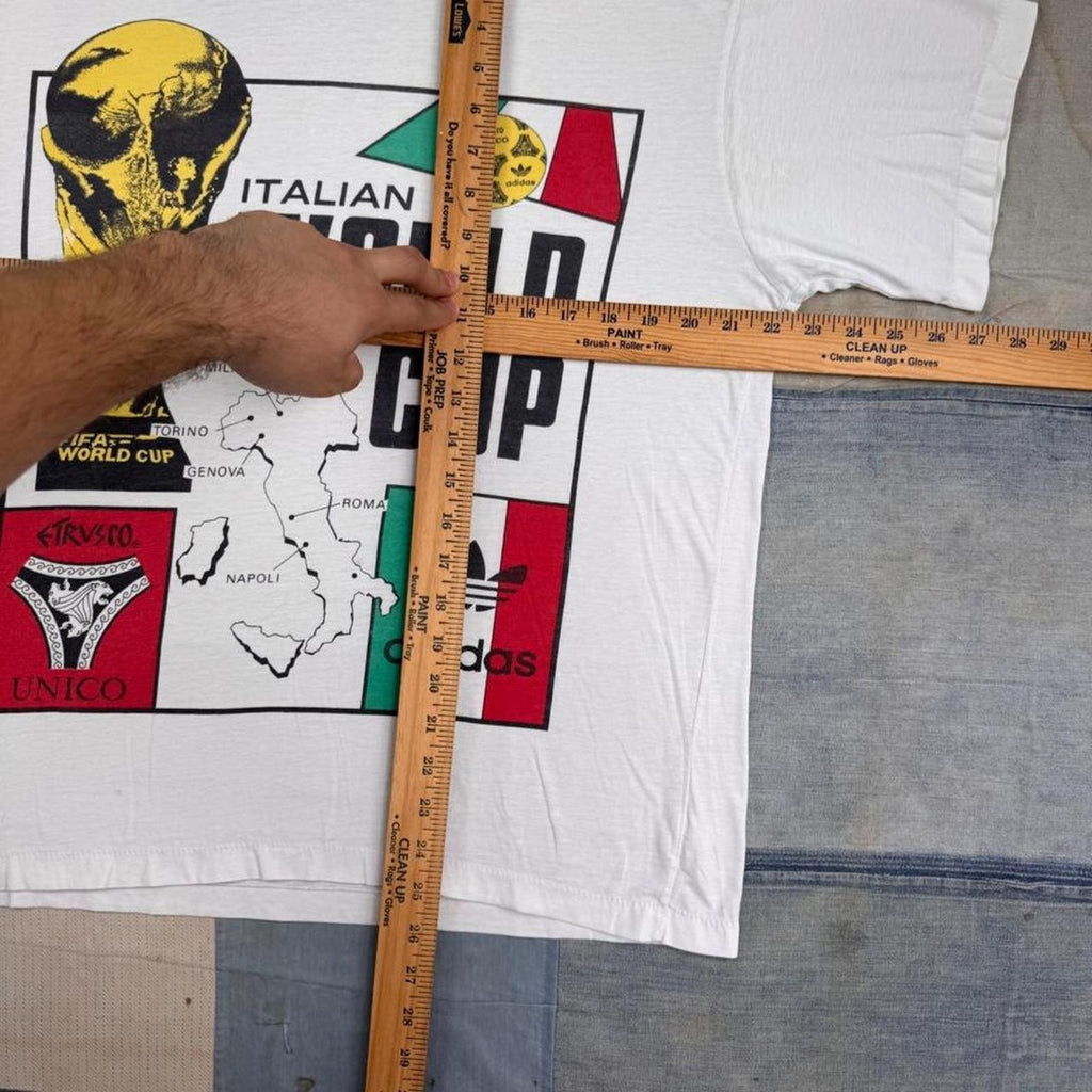 1990 Adidas Italian World Cup Tee | M