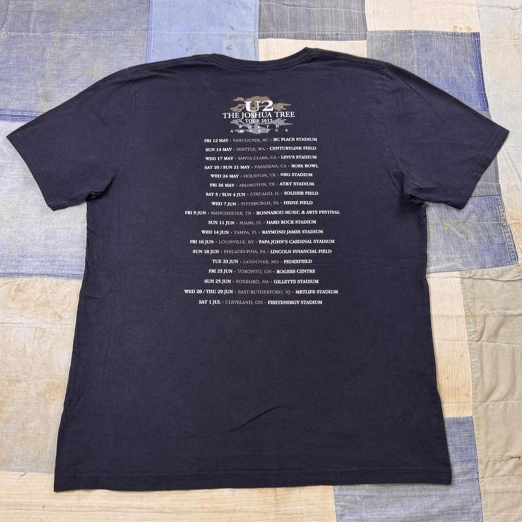 2017 U2 The Joshua Tree Tour Double-Sided Band Tee | XL