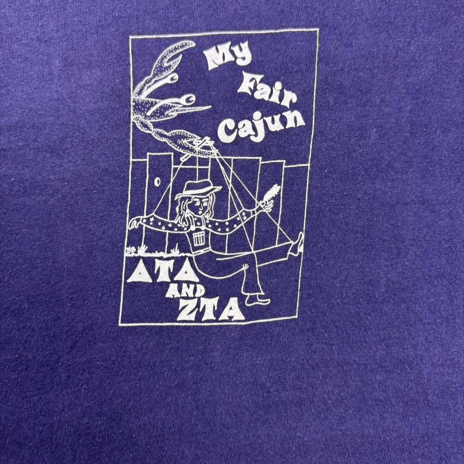 1970s "My Fair Cajun" fraternity/sorority Tee | Medium